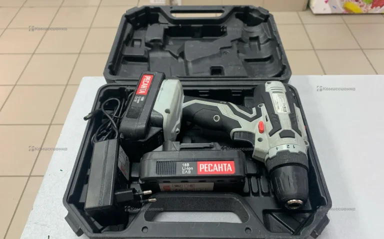 Аккумуляторная дрель-шуруповерт РЕСАНТА ДА-18-2ЛК