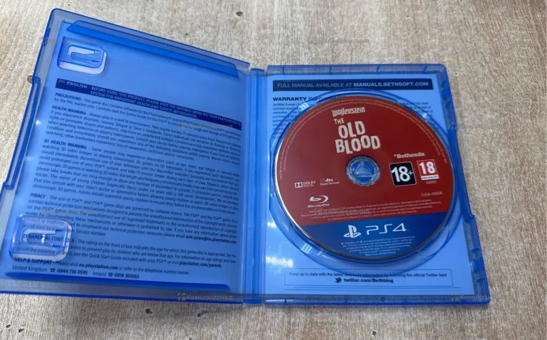 PS. Диск PS4 Wolfenstein The Old Blood