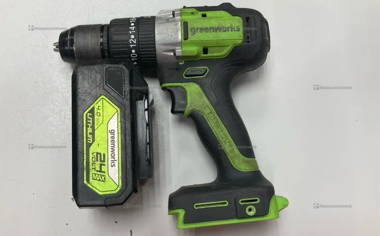 Дрель-шуруповерт ударная Greenworks GD24DD60 24V