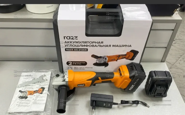 Аккумуляторная УШМ Razz AG-213KR