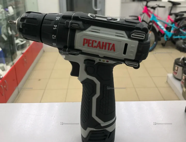 Аккумуляторная дрель-шуруповерт РЕСАНТА ДА-12-2ЛК