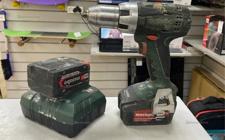 Дрель-шуруповерт metabo BS 18 LT 3.1Ah x2