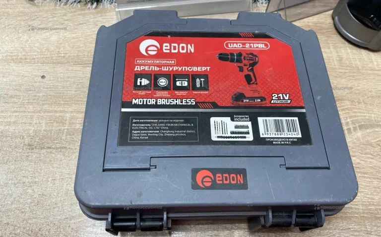 Аккумуляторный шуруповерт Edon UAD-21PBL