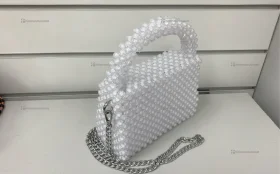 Купить Сумка женская из бусин белая б/у , в Казань Цена:3000рублей