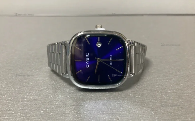 Часы  Casio 3298 серебристые- rep