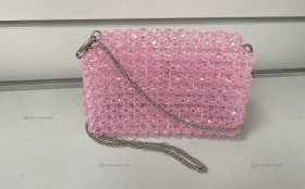 Купить Сумка женская из бусин розовая б/у , в Казань Цена:2500рублей