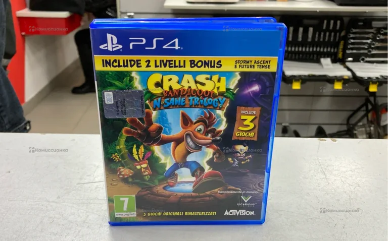 Диск PS4 Crash Bandicoot trilogy