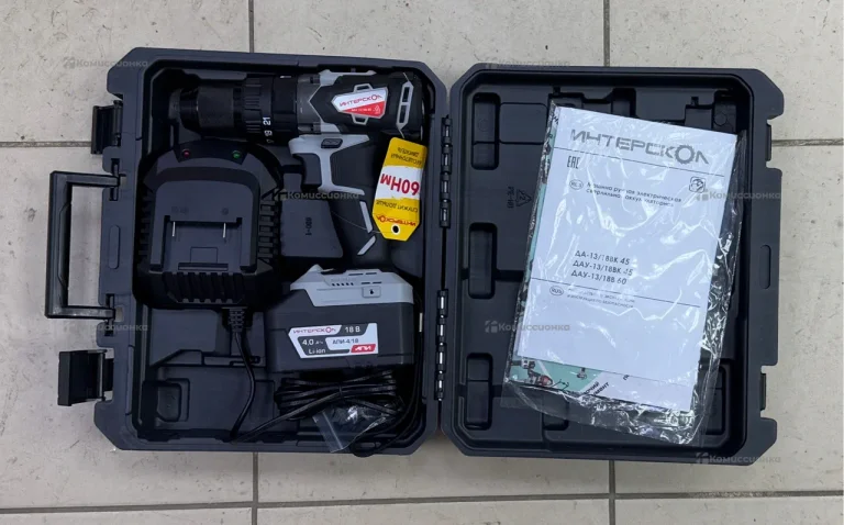 Аккумуляторная ударная дрель-шуруповерт Интерскол