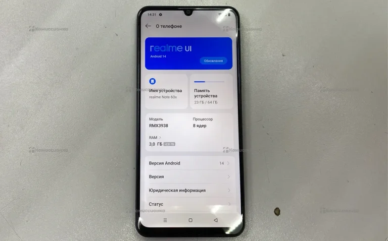 Realme Note 60x 3/64 ГБ