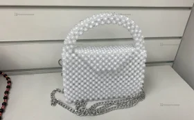 Купить Сумка женская из бусин белая б/у , в Казань Цена:3000рублей