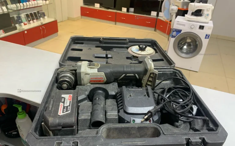 УШМ аккумуляторная Интерскол УШМ-125/18В