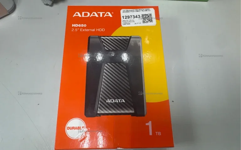 Внешний Жесткий диск  Adata HD650 1Тб