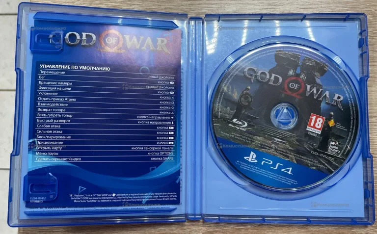 диск ps4 God of War