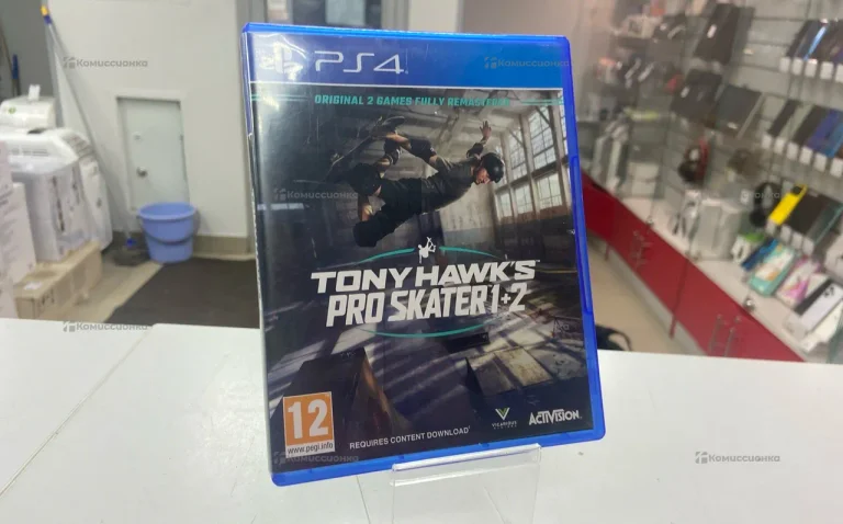 PS4. Диск Tony Hawks Pro Skater 1+2