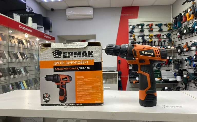 Дрель-шуруповёрт Ермак ДША-12В