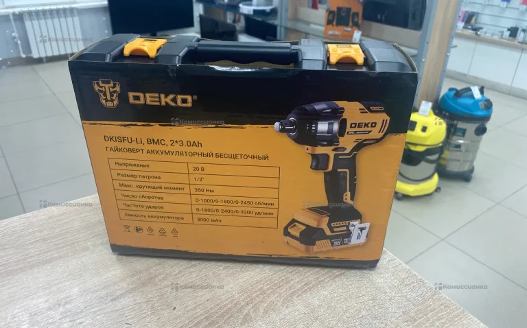 Гайковерт аккумуляторный бесщеточный Deko DKISFU-L