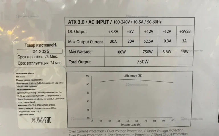 Блок питания Xilence XP750MR9.2 750W