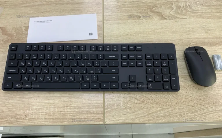 Клавиатура и мышь Xiaomi Mi Wireless Keyboard and Mouse Combo ENG WXJS01YM Русские буквы (черный)