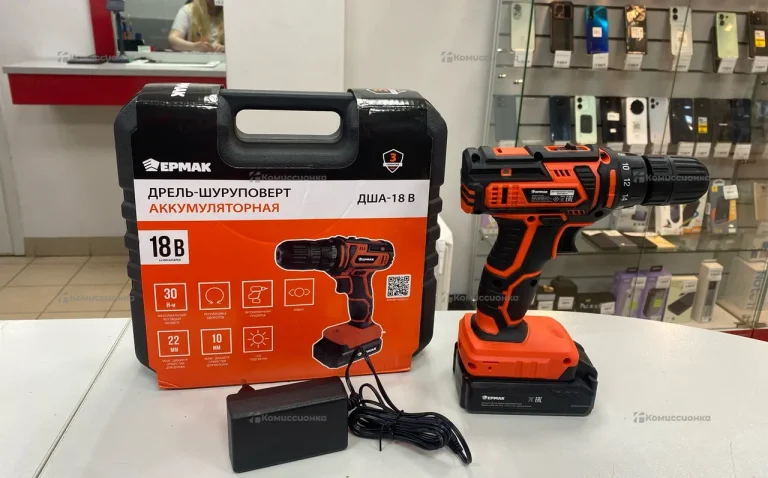 Дрель шуруповерт Ермак ДША-18В