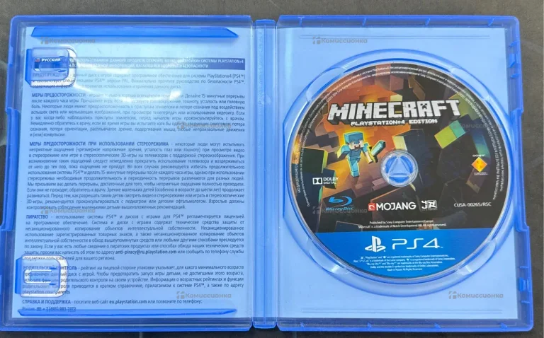 PS4. Диск Minecraft