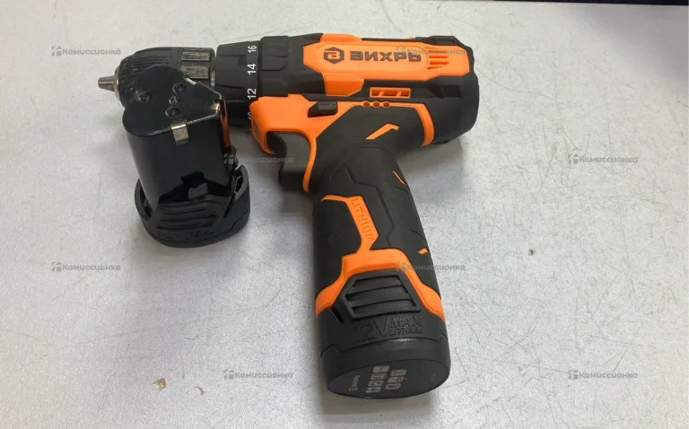 Аккумуляторная дрель-шуруповерт ВИХРЬ ДА-12Л-2КА