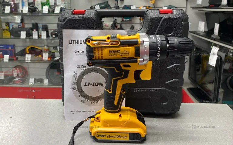 аккумуляторная дрель-шуруповерт DeWalt 24v