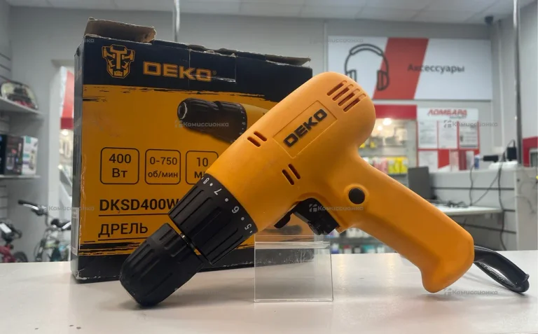 Дрель-шуруповерт сетевая Deko DKSD400W