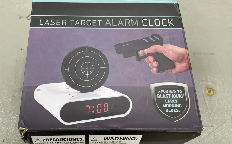 Пистолет с будильником laser target Alarm Clock