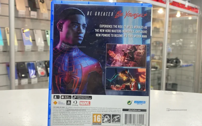 ps4 диск Spider-Man miles morales