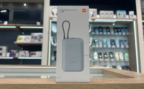 Купить Внешний аккумулятор Xiaomi Mi Power Bank With Cable USB-C 10000mAh Pocket Version P15ZM (голубой, си б/у , в Тольятти Цена:1990рублей