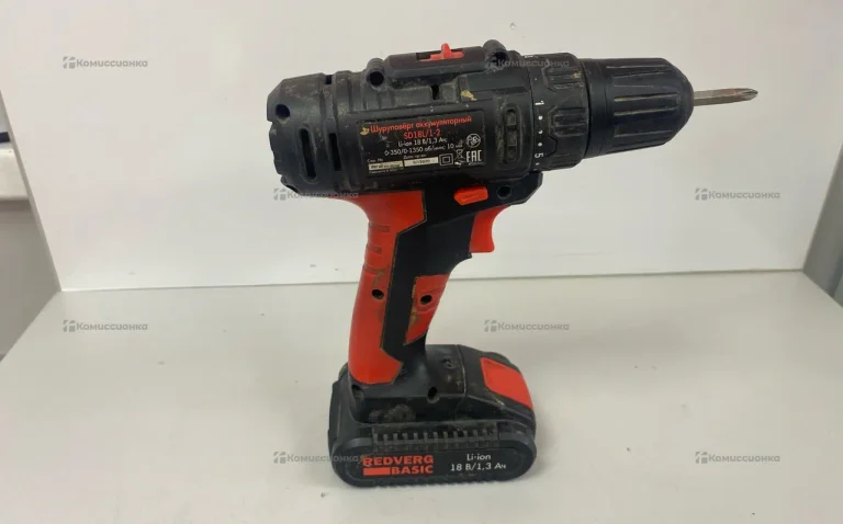 Аккумуляторная дрель-шуруповерт RedVerg SD18L/1-2