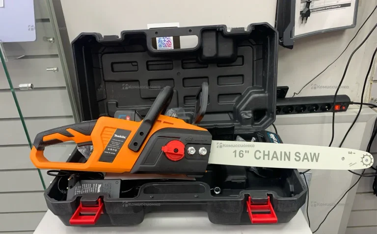 Цепная пила аккумуляторная Makita(оранжевая)