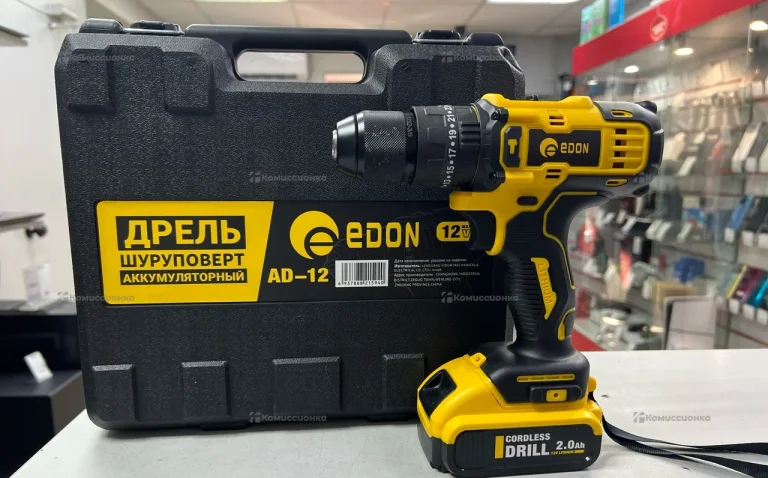 Аккумуляторная дрель-шуруповерт Edon AD-12