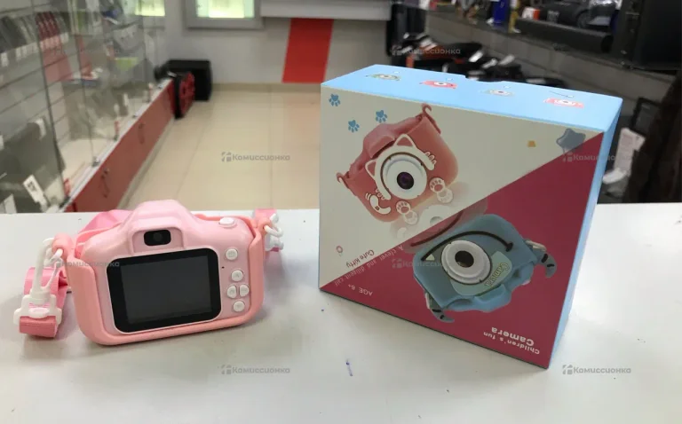 Детский Фотоаппарат  моментальной печати Розовый