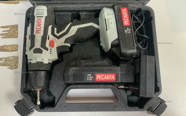 Аккумуляторная дрель-шуруповерт РЕСАНТА ДА-18-2ЛК