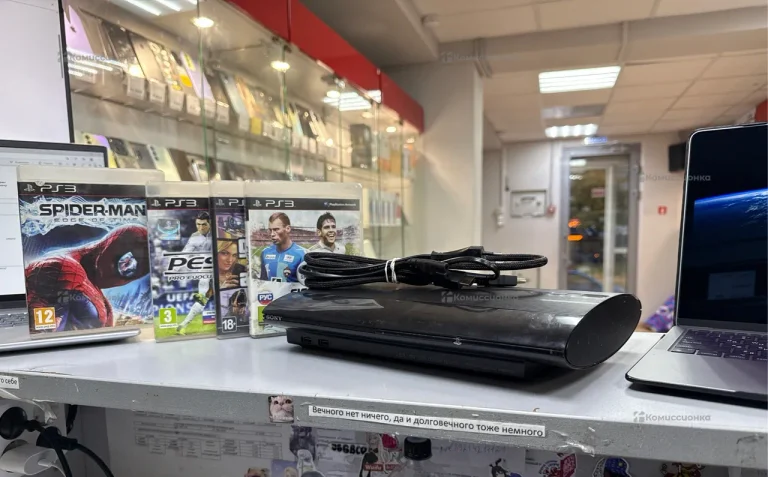 Приставка PS3 super slim +диски