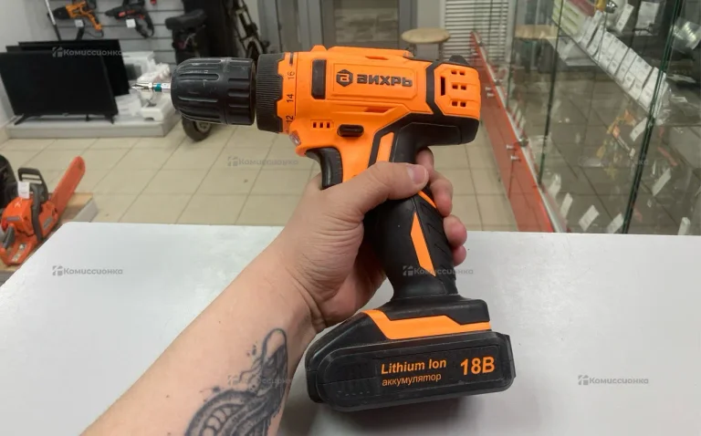 Дрель-шуруповерт ВИХРЬ ДА-18Л-2К