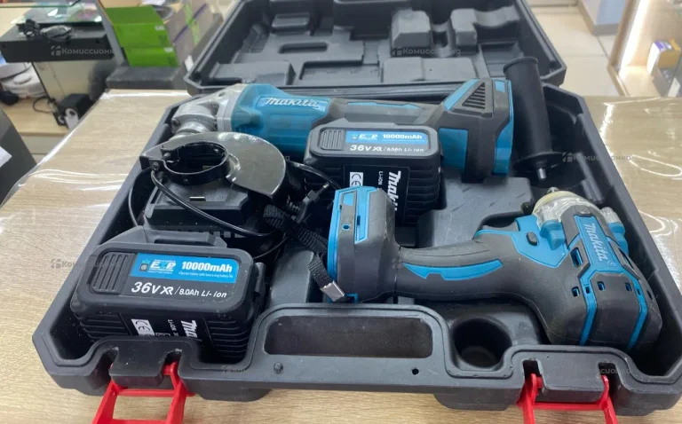 Набор аккумуляторного инструмента Makita болгарка+