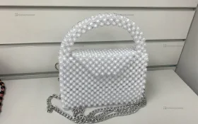 Купить Сумка женская из бусин белая б/у , в Казань Цена:3000рублей