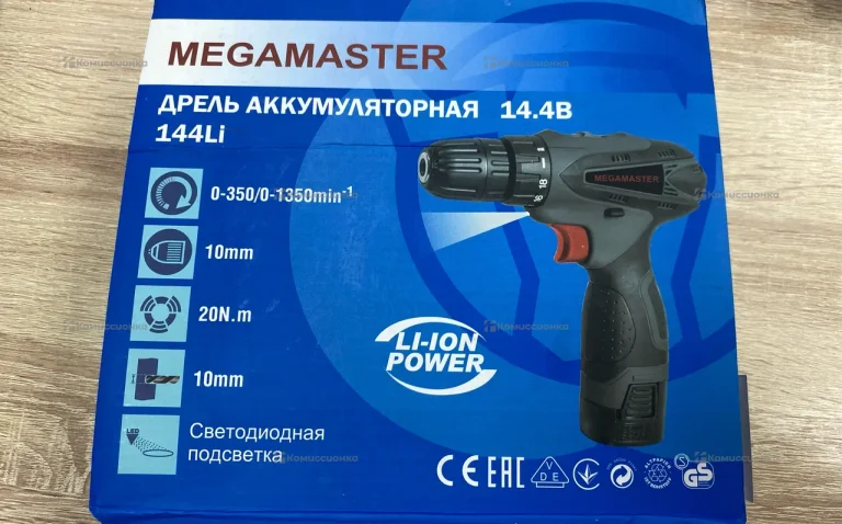 Шуруповерт Megamaster ptcd li 144