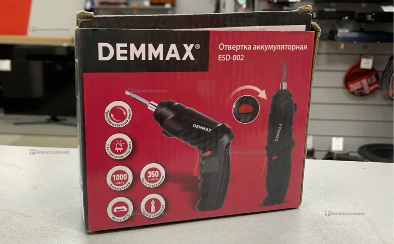 Аккумуляторная отвертка Demmax