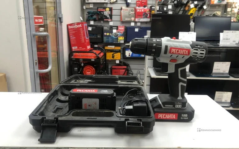 Шуруповерт ресанта да-18лк-у