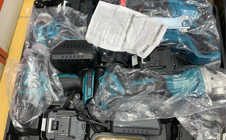 Набор Makita 4в1 (Перф/УШМ/Шурп/Гайк-т)