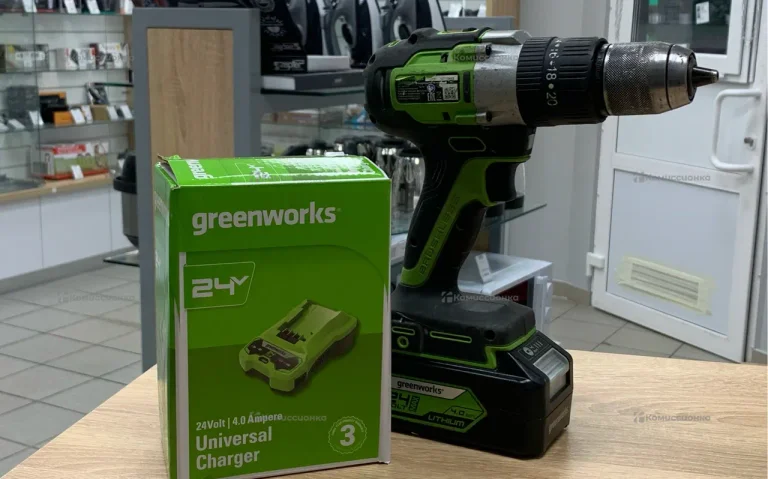 Дрель-шуруповерт GreenWorks GD24DD60