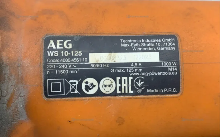 УШМ AEG WS 10-125