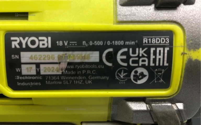 Дрель-шуруповерт Ryobi R18DD3