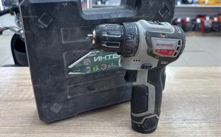 Бесщеточная дрель-шуруповерт интерскол ДА-10/12В