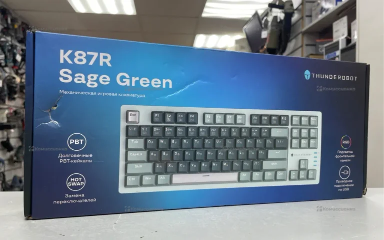 Клавиатура  K87R Thunderobot Sage Green