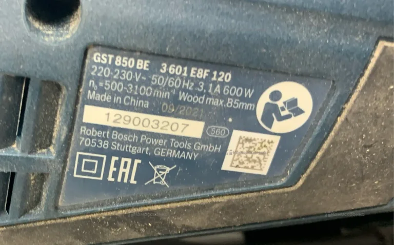 Электролобзик Bosch GST 850 BE