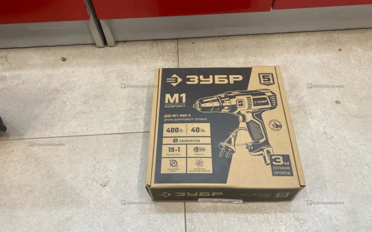 Дрель-шуруповерт зубр дш-м1-400-2